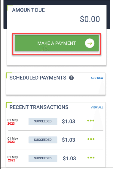 A screenshot of a mobile payment Description automatically generated