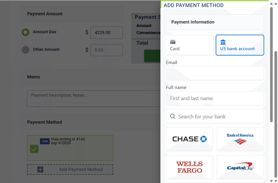 A screenshot of a payment methodAI-generated content may be incorrect.